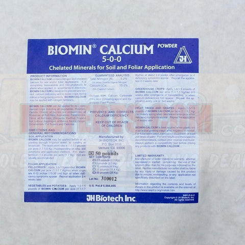 Calcium 15% | Biomins Organic Glycine Chelated Proteinate Powder