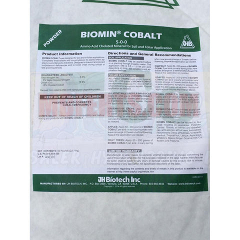 Cobalt 16% | Biomins Organic Glycine Chelated Proteinate Powder